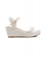 SHOEPOINT 68205 Women Slingback Wedges in White